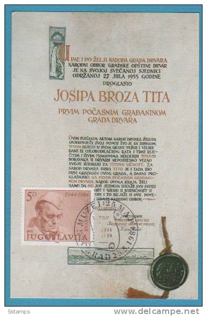 CARTMAX-YU  JUGOSLAVIJA JUGOSLAVIA  TITO CART MAXIMUM   POSTAL CARD   INTERESSANTE - Maximum Cards