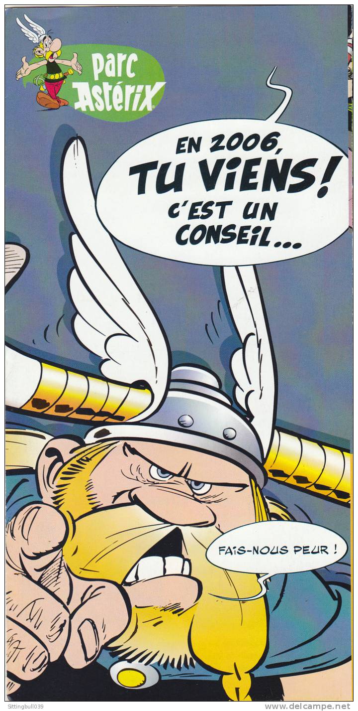 ASTERIX. Dépliant Pub. Parc Astérix. Nouveauté 2006 : Les Vikings Débarquent Au Parc Astérix. - Advertisement