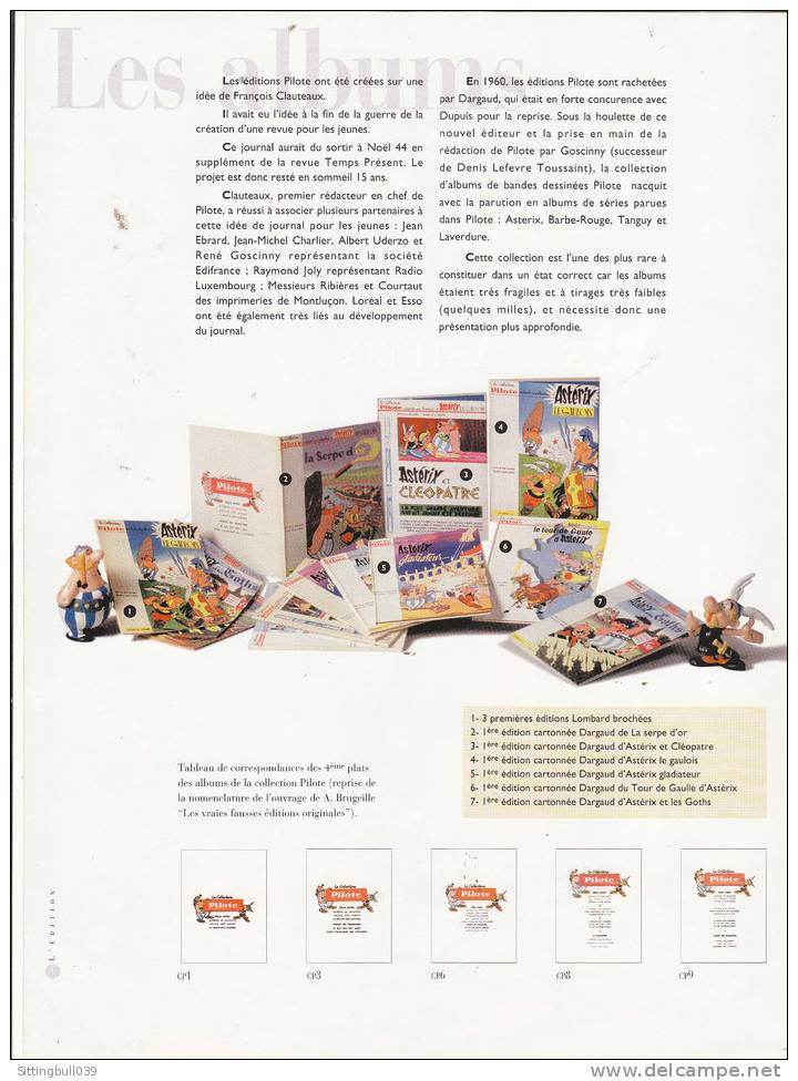 TOUT ASTERIX. Marc Jallon. PUB 1994, Projet De Couverture + Les 2 Premières Pages Présentant La Coll. PILOTE Astérix - Advertisement