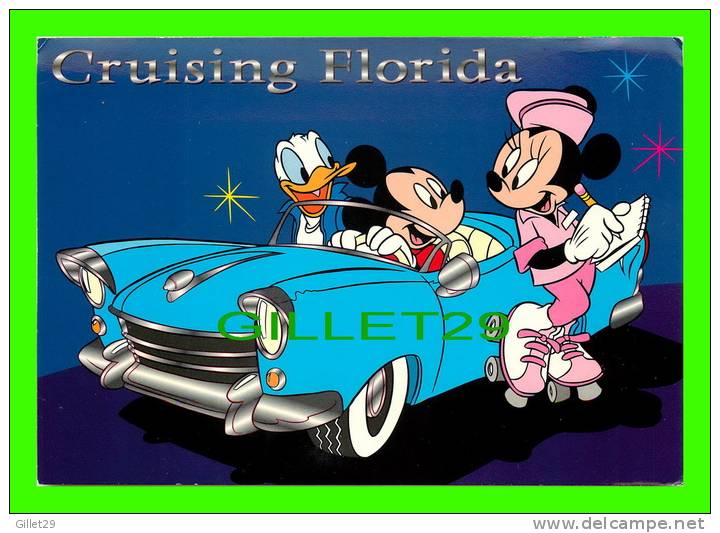 DISNEY - CRUISING FLORIDA - MICKEY MOUSE & FRIENDS - TRAVEL IN 2000 - DIMENSION 11X16 Cm - - Disneyland