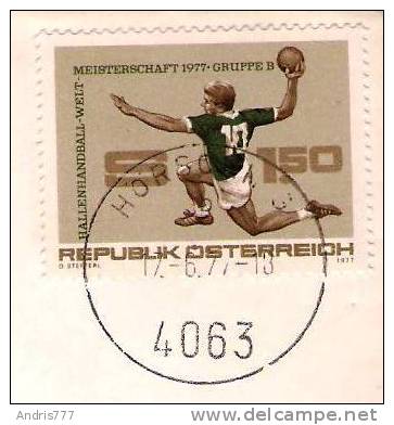 Austria Osterreich 1977 Silver Birds  Austrian Air Force  Handball World Championship (used On Cover) - Cartas & Documentos