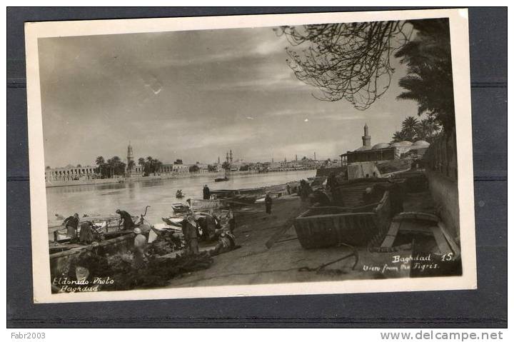 Superbe Carte Photo Baghdad - Vue Sur Le Tigre (view From The Tigris). A Voir. - Irak