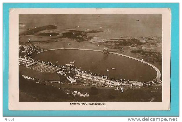 REGNO UNITO SCARBOROUGH BATHING POOL CARTOLINA FORMATO PICCOLO VIAGGIATA NEL 1926 - Scarborough