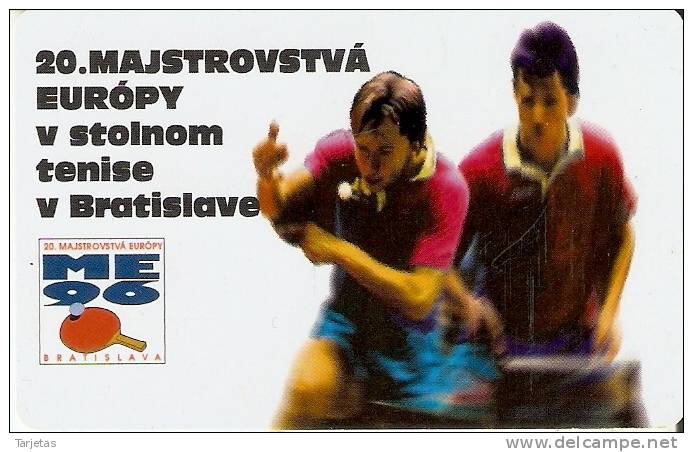 TARJETA DE ESLOVAQUIA DE PING-PONG (TENIS DE MESA) - Slovakia