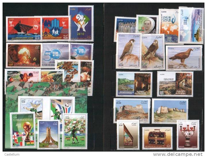 Timbres Algerie Année Complete 2010 - Argelia (1962-...)