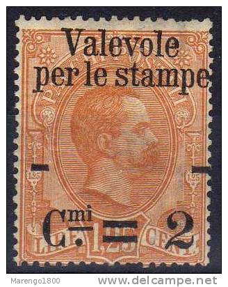 ITALIA 1890 - Sovrastampati 2 C. Su 1,25 L. *    (g1441b) - Ongebruikt