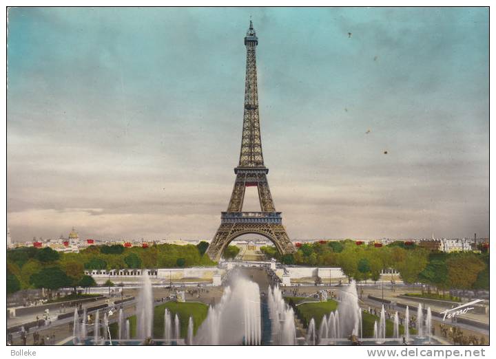 France - Carte Postale De 1950 - Tour Eiffel - Avec Vignette - Lettres & Documents