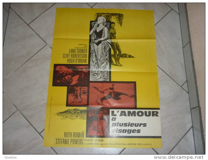 AFFICHE CINEMA L'AMOUR A PLUSIEURS VISAGES AVEC LANA TURNER - Affiches