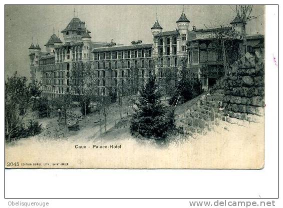 CAUX PALACE HOTEL LITH SAINT ST IMIER  VERS 1903 - Saint-Imier 