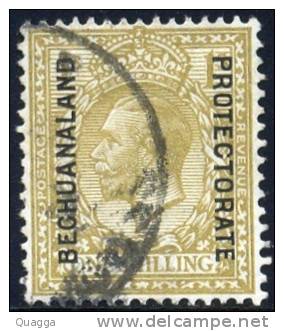 Bechuanaland 1925-27. 1sh Bistre-brown (wmk Block Cypher). SACC 93, SG 98. - 1885-1964 Bechuanaland Protectorate
