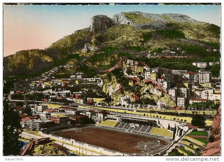 CPSM Le Stade Louis II Et La Tête De Chien - Multi-vues, Vues Panoramiques