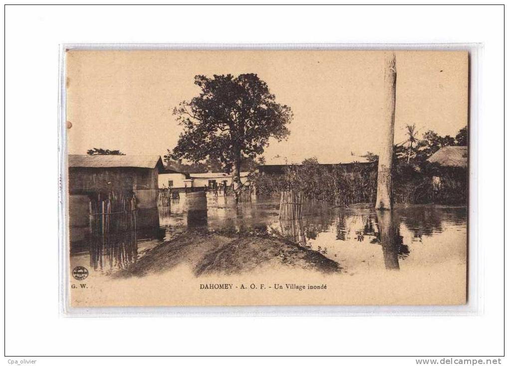 DAHOMEY Inondations, Village Inondé, Ed IRN GW, AOF, 192? - Dahomey