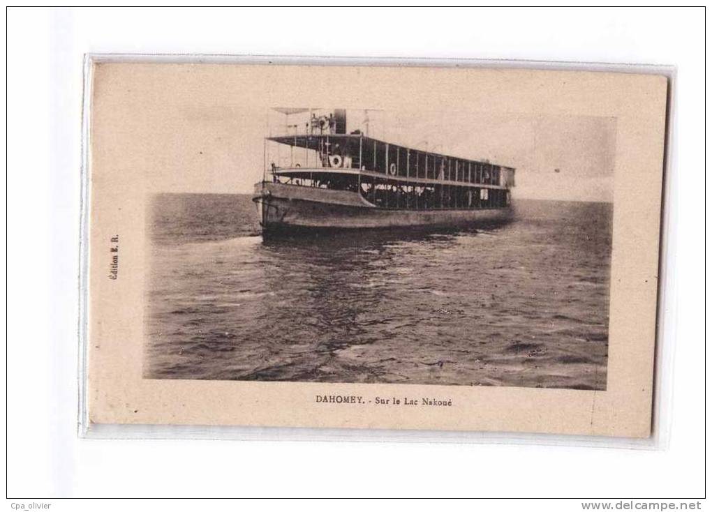 DAHOMEY Lac Nakoué, Bateau Vapeur, Ed ER, 192? - Dahomey