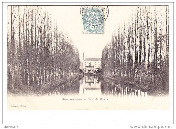 CPA - ROMILLY Sur SEINE - Canal Du Moulin - Romilly-sur-Seine