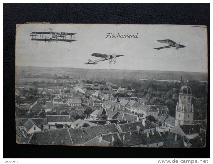 AK FISCHAMEND Flugzeug 1917 //  D*1936 - Fischamend