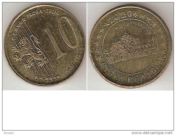 Czech Republic 10 Euro Cent Proba 2004 ,look !!! - Czech Republic