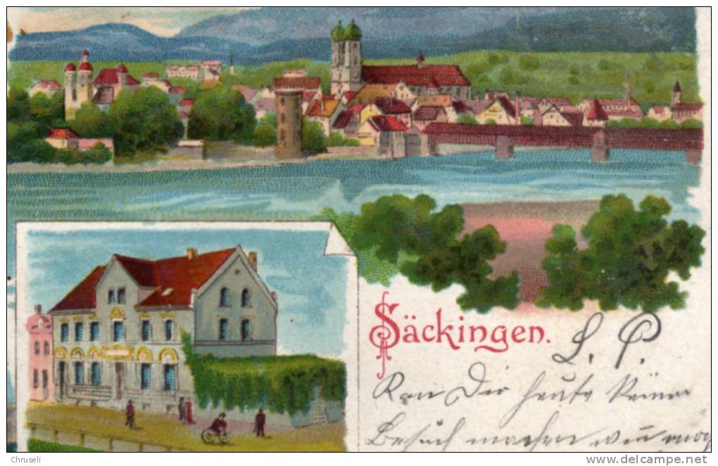 Säckingen Litho - Bad Saeckingen