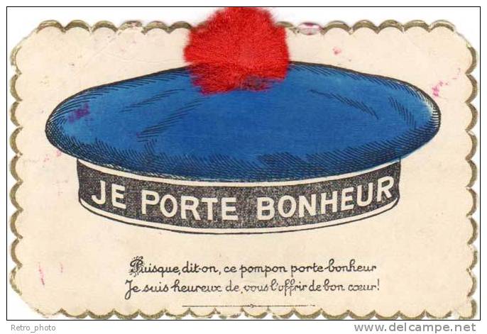 Je Porte Bonheur ( Bonnet De Marin, Ajouti Pompon Rouge ) (MI) - Autres & Non Classés