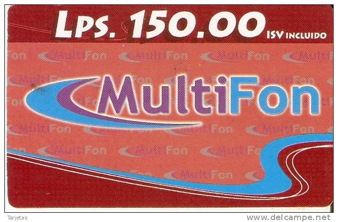 TARJETA DE HONDURAS DE 150 LEMPIRAS  - MULTIFON - Honduras