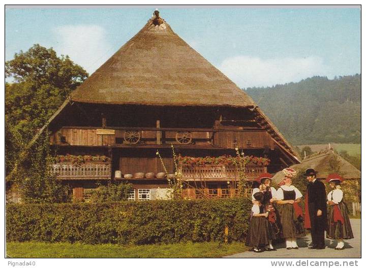 Cp , ALLEMAGNE , GUTACHER BAUWEISE - Gutach (Schwarzwaldbahn)