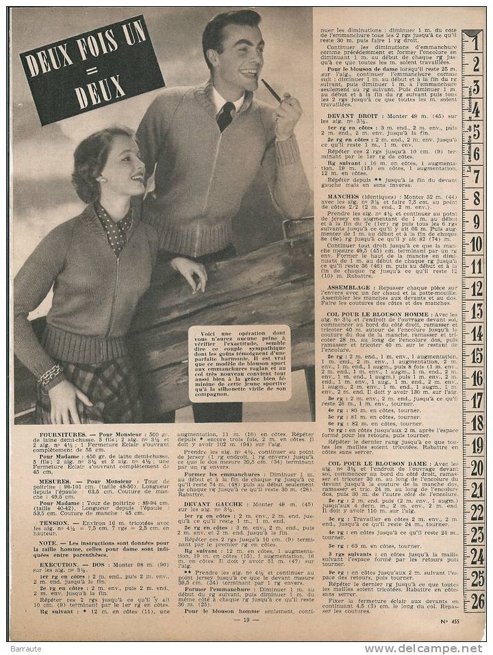 Femmes D´aujourd´hui N° 455 Du 23/01/ 1954   Interview De Pierre BRASSEUR - Lifestyle & Mode