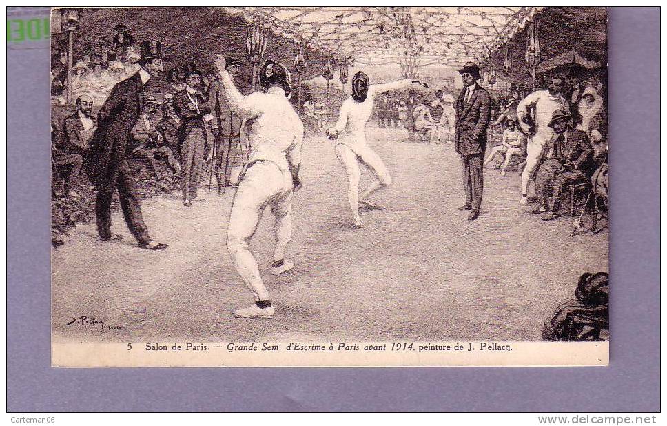 Sports - Escrime - Grande Semaine D'escrime à Paris Avant 1914 - Fechten