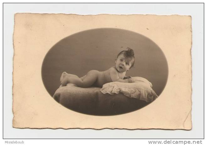 Carte Photo - Bébé Nu - - Naked Baby - - Bébés