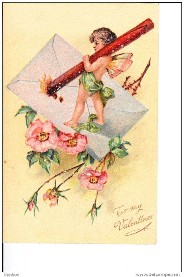 Embossed Child Fairy To My Valentine - Valentine's Day