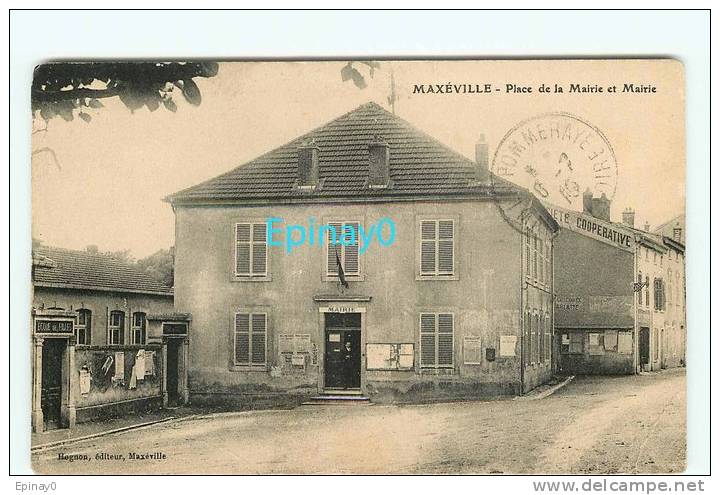 Br - 54 - MAXEVILLE - Place De La Mairie Et Mairie - édition Hogron  - N° 3 - Maxeville