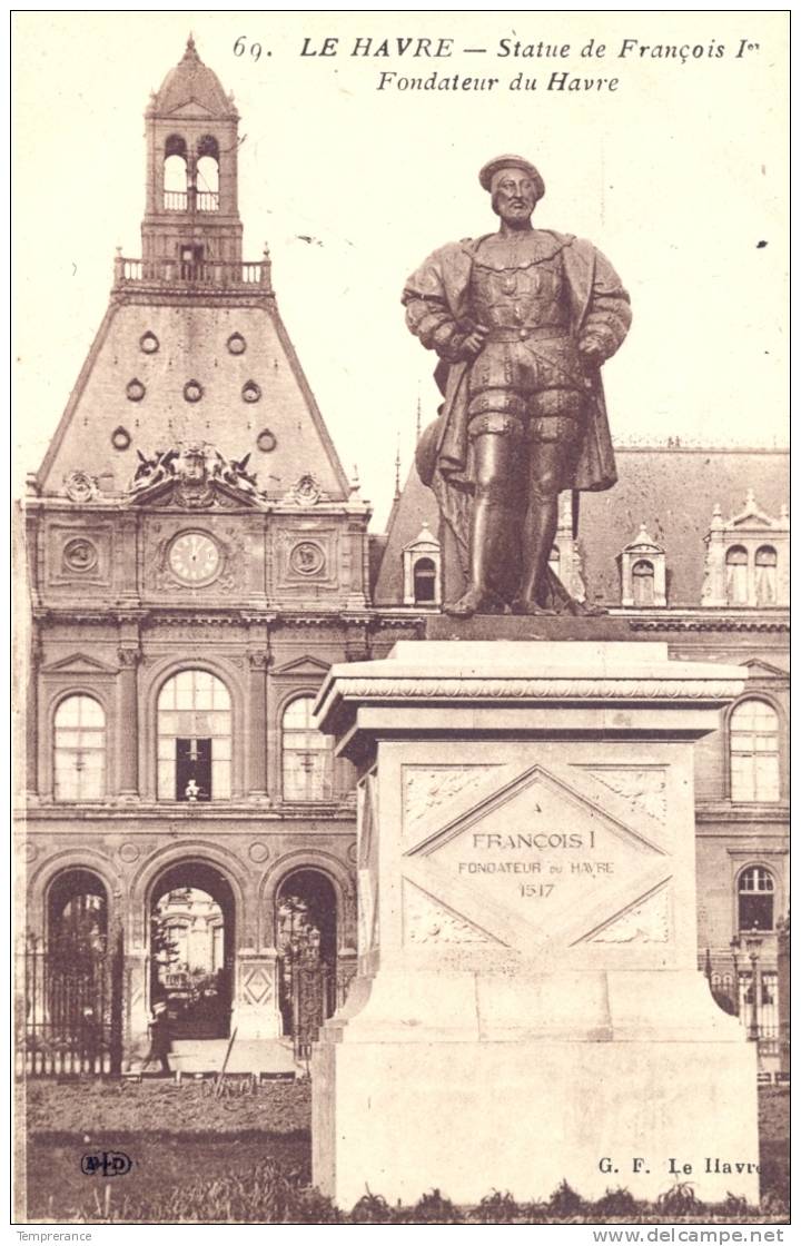 76 LE HAVRE - Statue De François 1er  Neuve - Non Classés