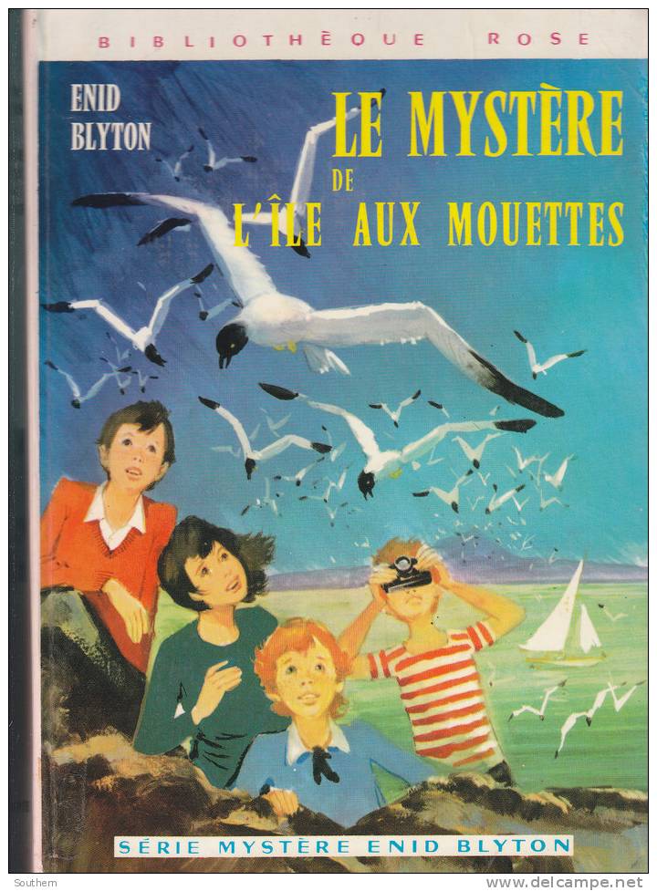 Bibliothéque Rose   Enid Blyton " Le Mystère De L´ île Aux Mouettes " +++TBE+++ - Bibliothèque Rose