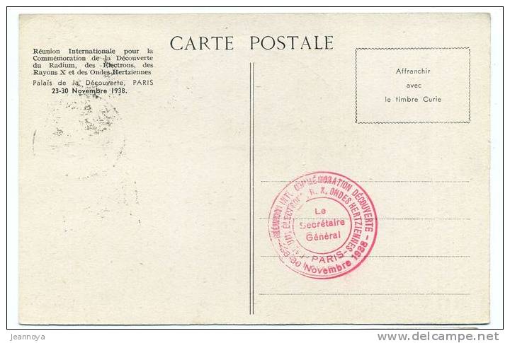 FRANCE - N° 402, SUR CARTE MAXIMUM , DECOUVERTE DU RADIUM, P. & M.CURIE, OBL DAGUIN DU 29/11/39 - SUP - 1930-1939