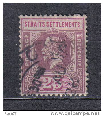 AP572 - MALACCA 1921, GV  Yvert N. 177  USED . Fil CA Corsivo Mult . - Malacca