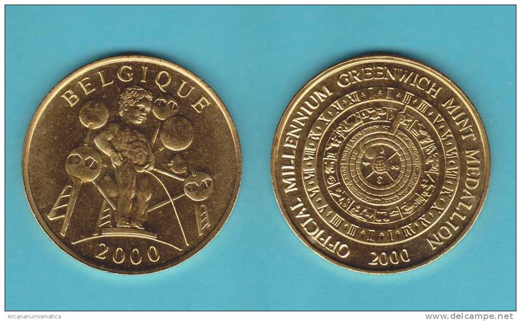 BELGICA   MEDALLA  2.000  SC/UNC  REINKENPIS-ATOMIUN     DL-9481 - Otros & Sin Clasificación