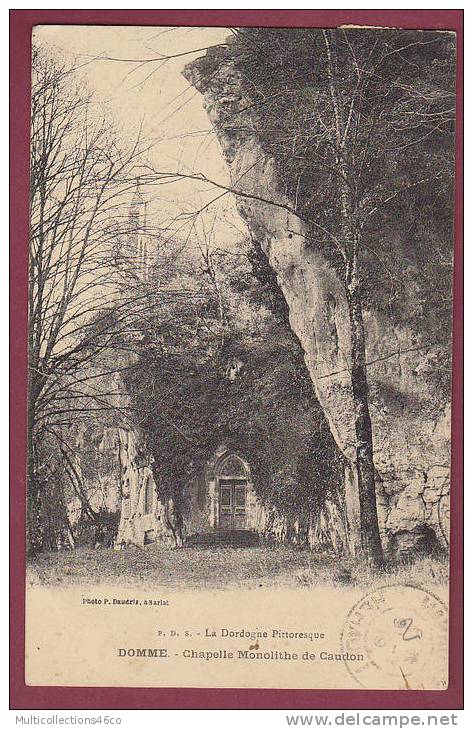 24 - DOMME - Chapelle Monolithe De Caudon - Autres & Non Classés