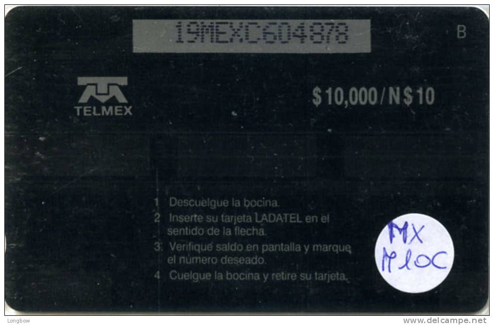 MEXICO MX-M-10C-DETALLE DE ALTORELIEVE MAYA 19MEXC - Mexique