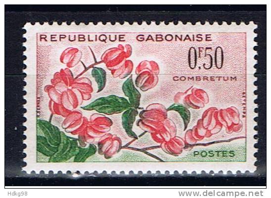 G+ Gabun 1961 Mi 160 Mnh Blüte - Gabun (1960-...)