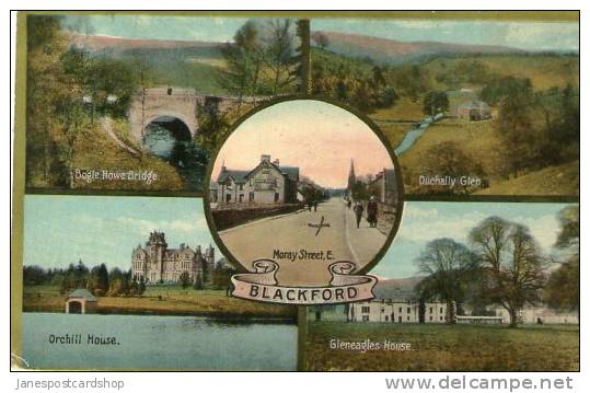 BLACKFORD - Multi- View 1920s  - 1930s - Valentines \ Perthshire - Perthshire