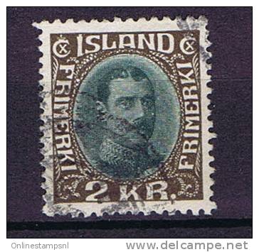 Iceland 1931 Michel 166, 2 Kr Used - Oblitérés