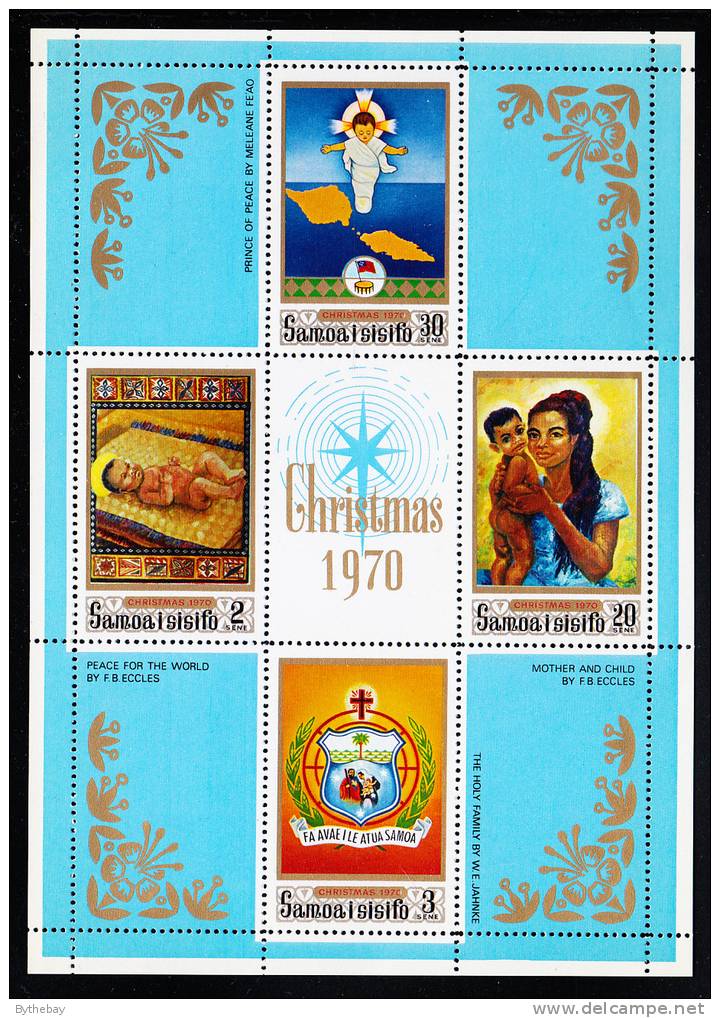Samoa Scott #336 MNH Souvenir Sheet Of 4 Christmas - Samoa (Staat)
