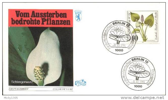 Germany / Berlin - Mi-Nr 650/653  FDC (y647)- - 1981-1990