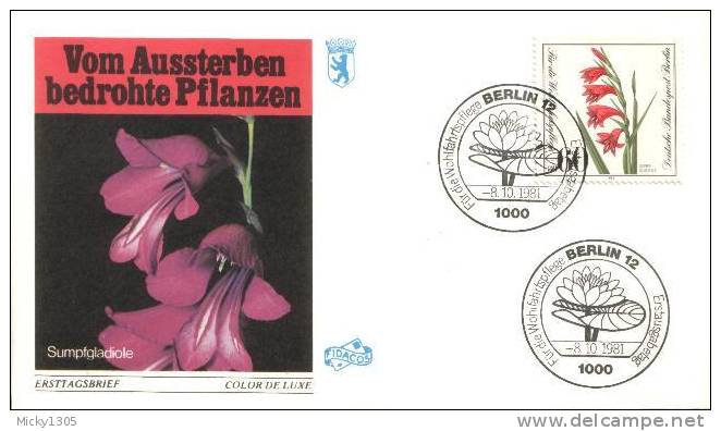 Germany / Berlin - Mi-Nr 650/653  FDC (y647)- - 1981-1990