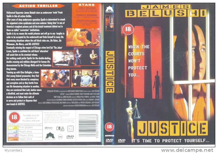 JUSTICE - James Belushi (Details In Scan) - Action, Adventure