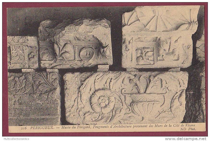 24 - PERIGUEUX - Musée Du Périgord, Fragments D'architecture Provenant Des Murs De La Cité De Vésone - Périgueux