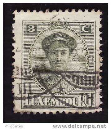 LUXEMBOURG  1921-22  -  YT   120  -  Oblitéré - 1921-27 Charlotte Front Side