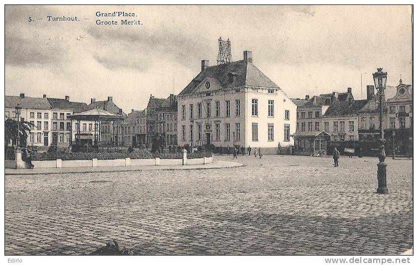TURNHOUT Grand'place  - Timbrée Excellent état 1912 - Turnhout