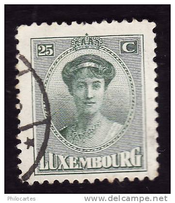 LUXEMBOURG  1921-22  -  YT   126  -  Oblitéré - 1921-27 Charlotte Voorzijde