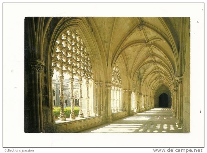 Cp, Portugal, Batalha,  Arcade Et Galerie Du Cloître Royal, écrite 19863 - Otros & Sin Clasificación