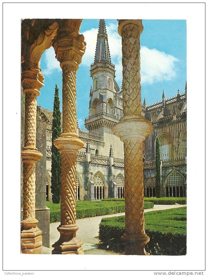 Cp, Portugal, Batalha, Monastère, Un Aspect Du Cloître Royal - Otros & Sin Clasificación