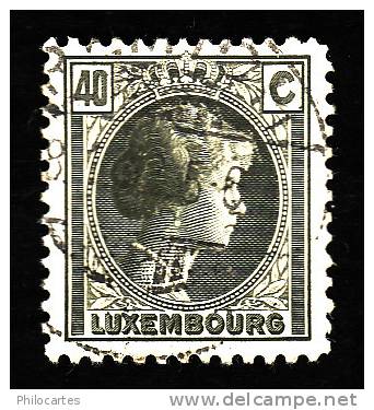 LUXEMBOURG  1926-28  -  YT   171 -  Oblitéré - 1926-39 Charlotte De Perfíl Derecho